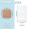 210Pcs 3 Colors Square Paper Display Cards CDIS-GA0001-08-2