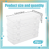 20Pcs Plastic Packing Boxes with Hinged Lid CON-GO0001-09-2