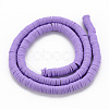 Handmade Polymer Clay Bead Strands CLAY-T002-6mm-57-2