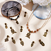 40Pcs 10 Styles Alloy European Dangle Charms PALLOY-PH01961-4