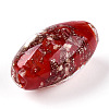 Luminous Handmade Gold Sand Lampwork Beads FOIL-T006-01C-1