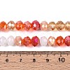 Electroplate Glass Beads Strands EGLA-N022-02A-A01-4