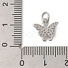 Rack Plating Brass Micro Pave Cubic Zirconia Charms KK-I716-05P-3