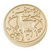 Christmas Series Wax Seal Brass Stamp Head LS-AJEW-M037-01G-16-2