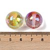 UV Plating Transparent Acrylic Beads OACR-A040-05-3