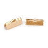 304 Stainless Steel Ribbon Crimp Ends STAS-P249-27C-G-2