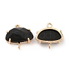 K9 Glass Connector Charms KK-E071-24KCG-01-1