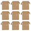 20Pcs Rectangle Polyester Imitation Burlap Packing Pouches Drawstring Bags ABAG-TA0001-95A-3