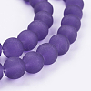 Baking Paint Transparent Glass Bead Strands GLAA-S031-10mm-36-3