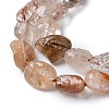 Natural Rutilated Quartz Beads Strands G-L493-10-3