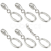 6Pcs Zinc Alloy Twister Clasps FIND-FH0016-55P-1