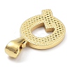 Ion Plating(IP) 316L Surgical Stainless Steel Pendants STAS-Q247-01G-17-3