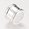 Brass Magnetic Clasps with Glue-in Ends KK-R052-22S-2
