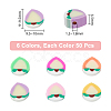 300Pcs 6 Colors Handmade Polymer Clay Beads CLAY-DC0001-03-2