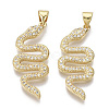 Brass Micro Pave Cubic Zirconia Pendants ZIRC-S067-038-NF-2