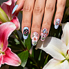 Stainless Steel DIY Nail Art Templates MRMJ-WH0092-258-5