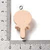 Opaque Resin Pendants RESI-K020-03D-3