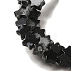Natural Snowflake Obsidian Beads Strands G-G085-B37-02-3