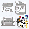 Carbon Steel Cutting Dies Stencils DIY-WH0309-476-1