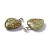 Natural Unakite Pendants G-G956-B23-FF-3
