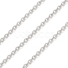 Anti-Tarnish Rhodium Plated 925 Sterling Silver Cable Chains STER-E072-02P-05-1