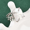 Square Natural Pearl Finger Rings RJEW-K286-09P-2
