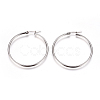Tarnish Resistant 201 Stainless Steel Big Hoop Earrings X-EJEW-F237-02B-P-1
