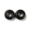 Natural Black Obsidian European Beads G-G740-14x8mm-34-2