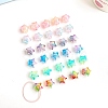 Transparent Crackle Acrylic Beads OACR-L016-13-1
