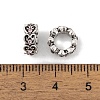 Rack Plating Alloy European Beads FIND-C055-03AS-3