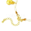 Natural White Shell Beads Bracelets BJEW-FS00013-2