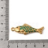 304 Stainless Steel Enamel Fish Connector Charms STAS-B128-55G-06-3