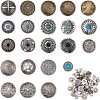 22 Sets Alloy Craft Solid Screw Rivet PALLOY-CA0002-22-1