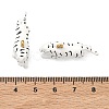 304 Stainless Steel Enamel Pendants STAS-F347-05G-3