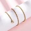 2.5MM 304 Stainless Steel Rope Chain Necklaces NJEW-T016-26G-1