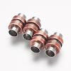 304 Stainless Steel Magnetic Clasps with Glue-in Ends STAS-F124-02ARG-1