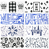 8Pcs 8 Styles PVC Plastic Waterproof Decorative Sticker Labels DIY-SP0004-93F-6