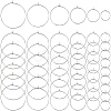 240Pcs 6 Size 316 Surgical Stainless Steel Wine Glass Charms Rings STAS-SC0007-25-1