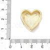 Heart Brass Slide Charms LS-KK-P349-18B-G-3