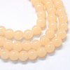 Baking Paint Imitation Jade Glass Round Bead Strands LS-DGLA-Q021-10mm-42-1