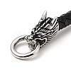 Leather Braided Round Cord Bracelet BJEW-E009-06AS-4