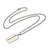 Non-Tarnish 201 Stainless Steel Pendant Necklaces for Man NJEW-Q336-02C-P-5