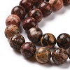 Natural Leopard Skin Jasper Beads Strands G-J358-05-8mm-5