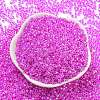 Electroplate Transparent Glass Seed Beads SEED-S042-16A-08-2
