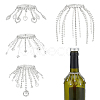 4Pcs Iron & Glass Rhinestone Wine Glass Charms HJEW-OC00394-1