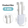 Stainless Steel & ABS Plastic Toilet Tank Cleaning Tablet Holder AJEW-WH0817-026-2
