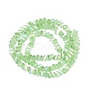 Electroplate Transparent Glass Beads Strands EGLA-Q139-01A-A18-2