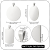 PandaHall Elite 18Pcs 3 Styles 201 Stainless Steel Stamping Blank Tag Pendants STAS-PH0005-63-2