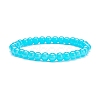 6.5MM Imitation Jade Glass Round Beaded Stretch Bracelet for Women BJEW-JB07658-5