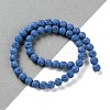 Synthetic Lava Rock Dyed Beads Strands G-H311-08B-09-2